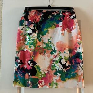 Worthington Floral Pencil Skirt 6P